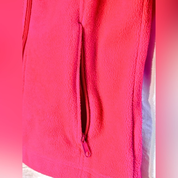 Columbia Fleece Jacket Women’s Pink 2 pocket & Waist‎ Tighten Elastic - Picture 5 of 5